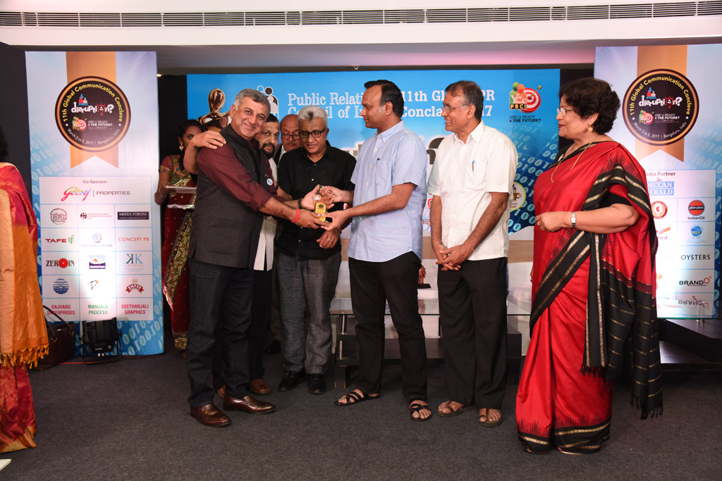 PRCI Inducts Ashwani Singla Hall of Fame Bangalore