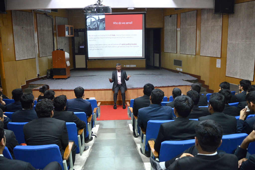 Ashwani, with the students of Department of Management Studies, IIT – Delhi, March 17