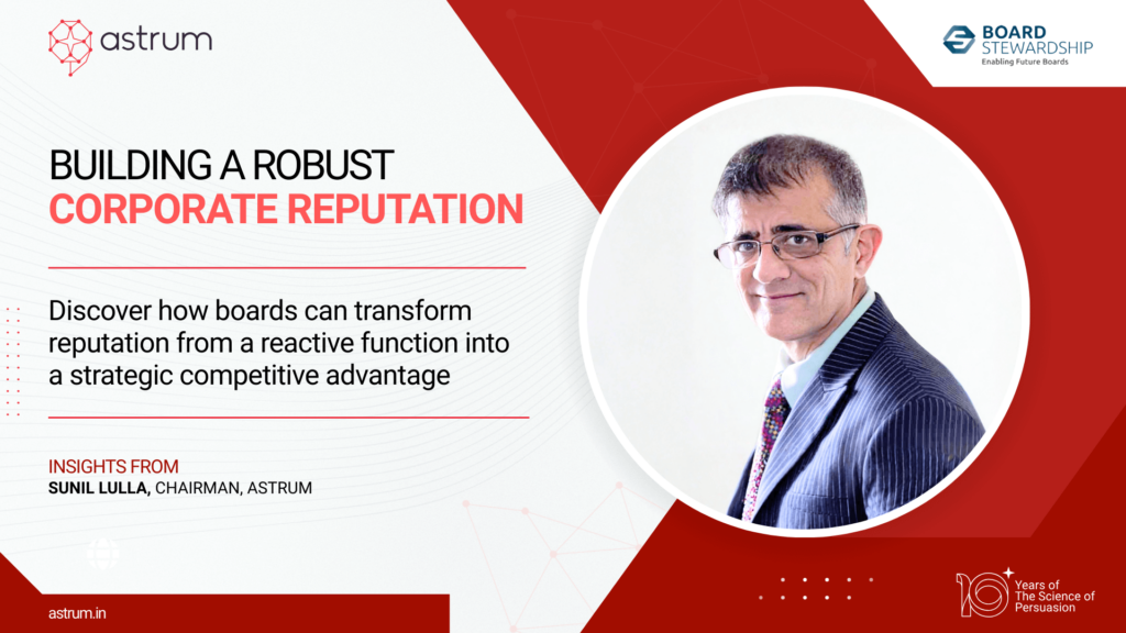 Building Robust Corporate Reputation