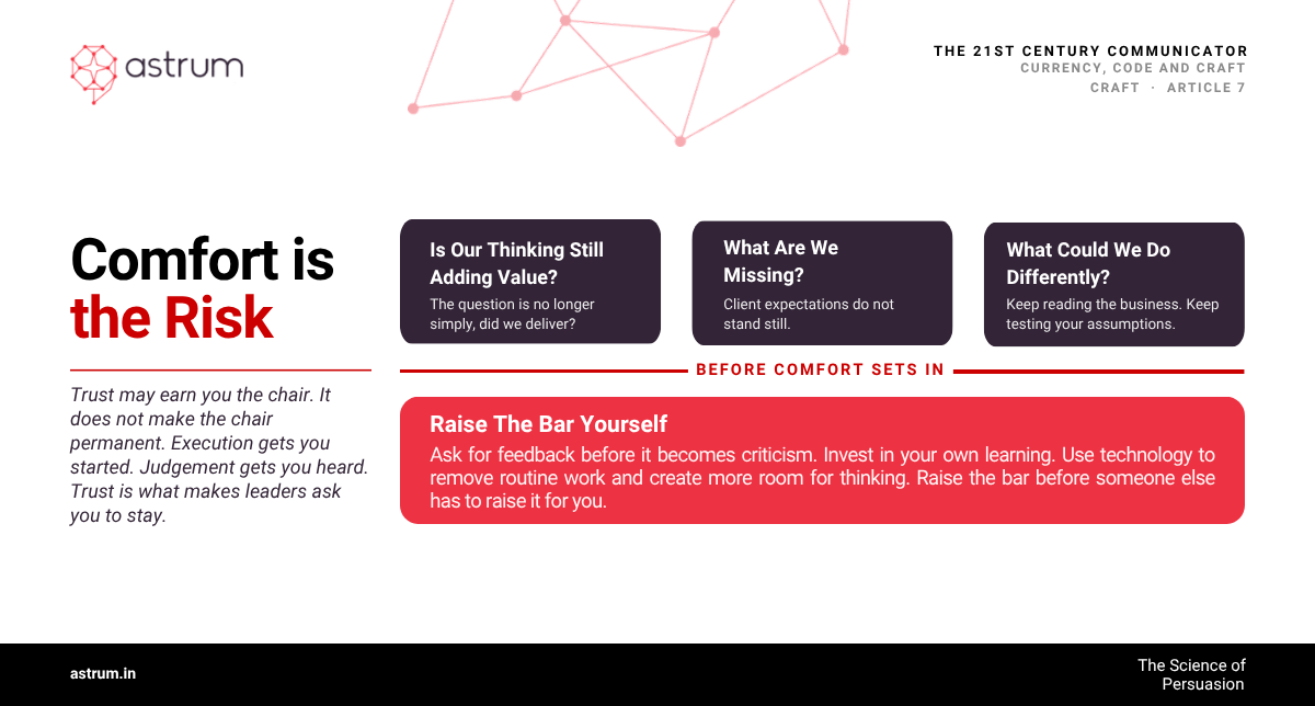 Move from Execution to Trusted Counsel