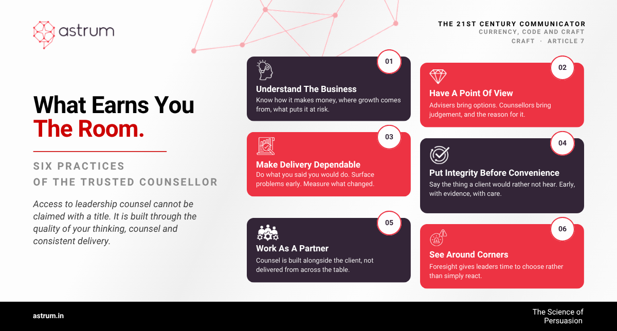 Move from Execution to Trusted Counsel