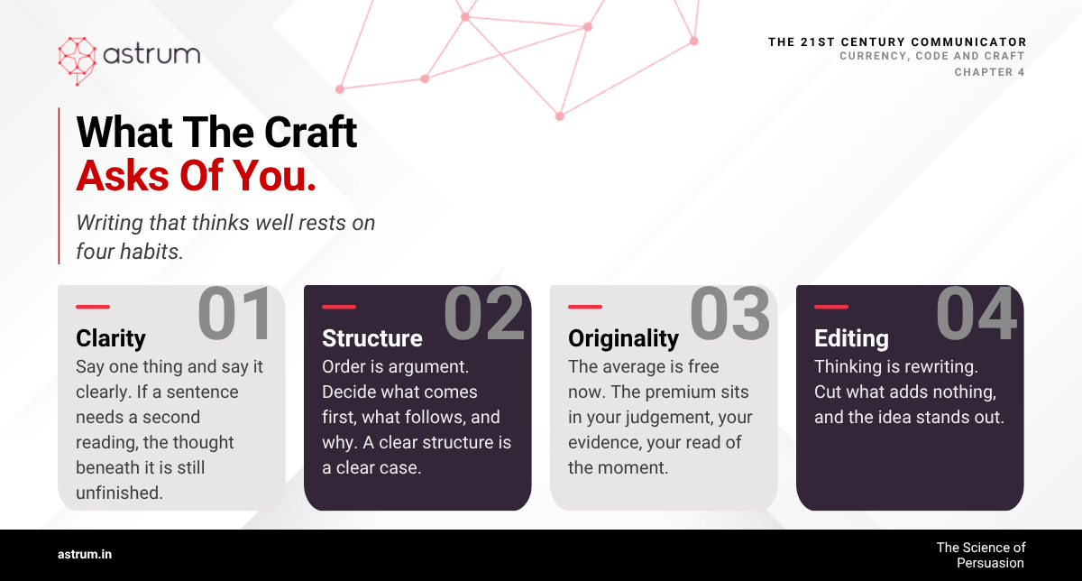 What the craft asks